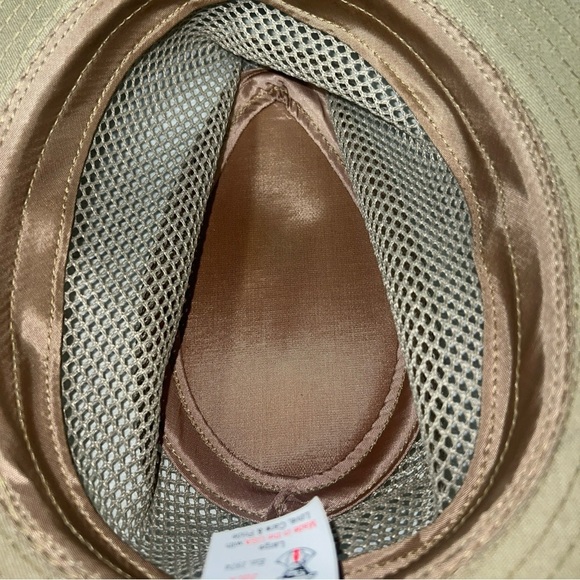 Panama Jack Original Safari Hat Size L Canvas Tan Beige - Picture 6 of 8